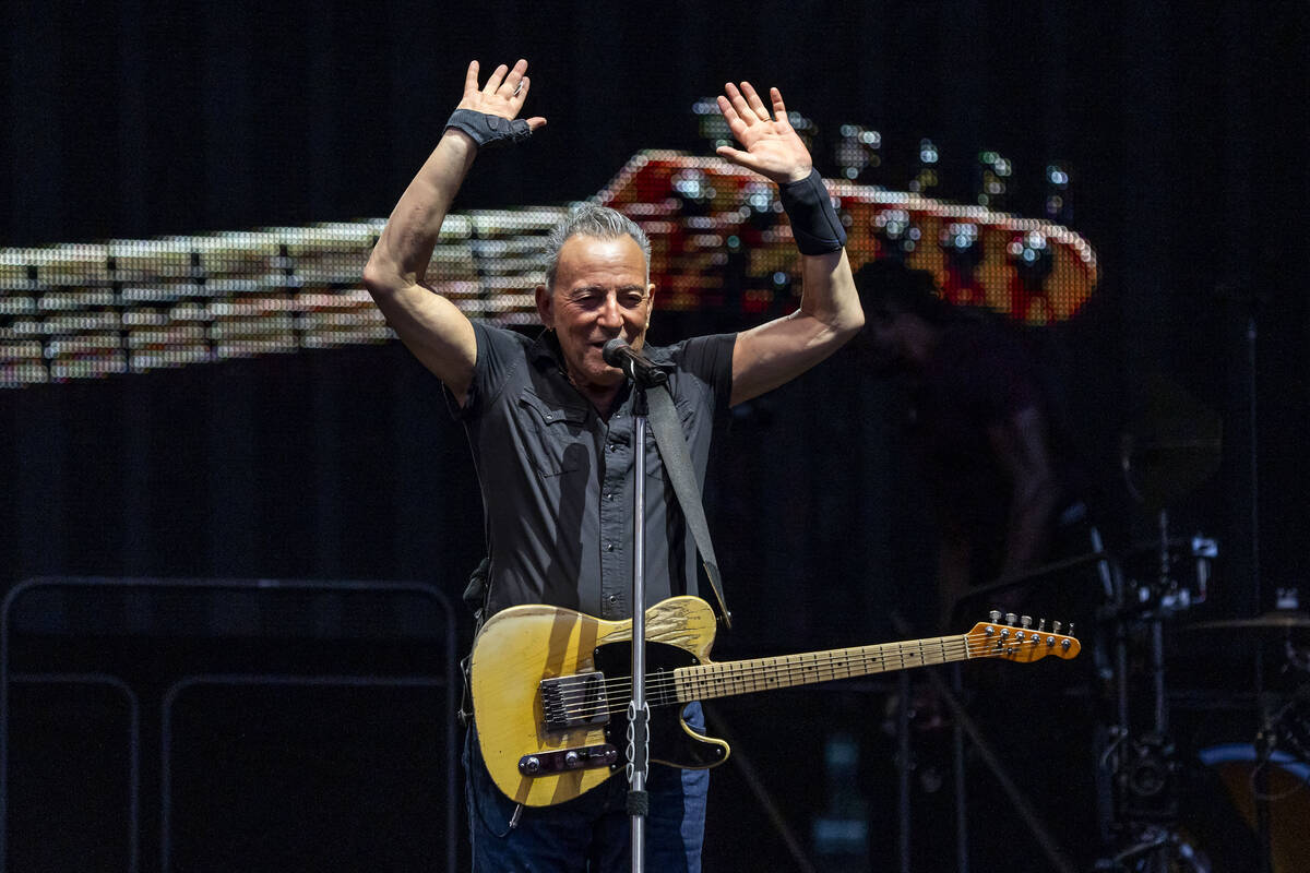 Bruce Springsteen and the E Street Band perform on Wednesday, Aug. 9, 2023, at Wrigley Field in ...