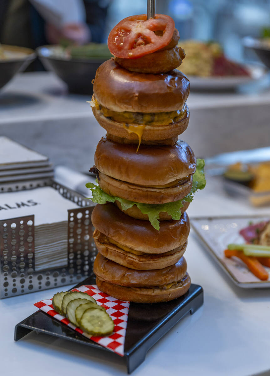 Some of the various food items being tasted to likely make the menu as Rock star Sammy Hagar is ...