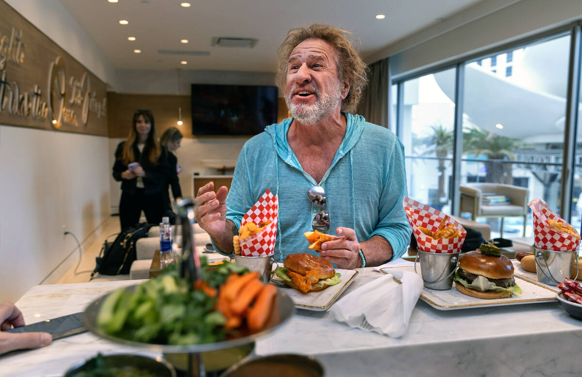 Rock star Sammy Hagar talks about opening "Sammy's Island" at the Palms pool this sum ...