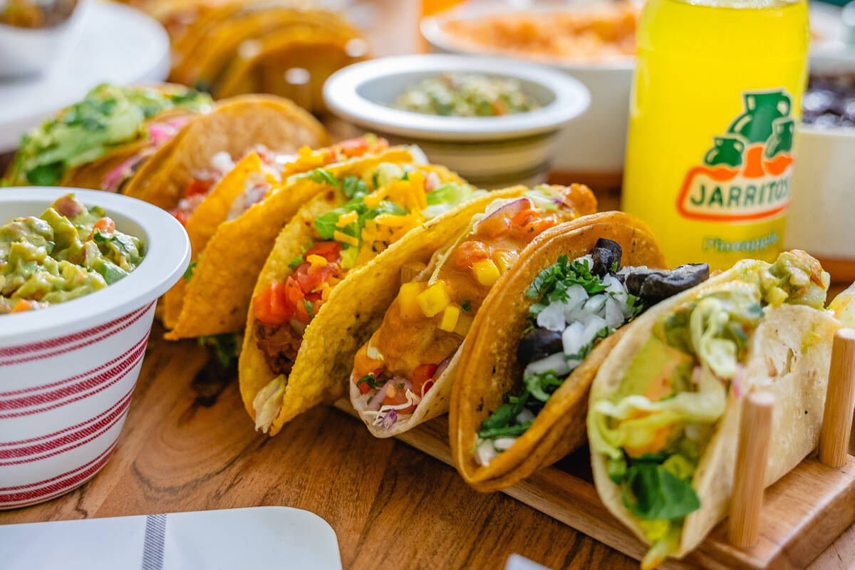 Tacos from Tacotarian, whose downtown Las Vegas location suffered a break-in on March 20, 2024, ...