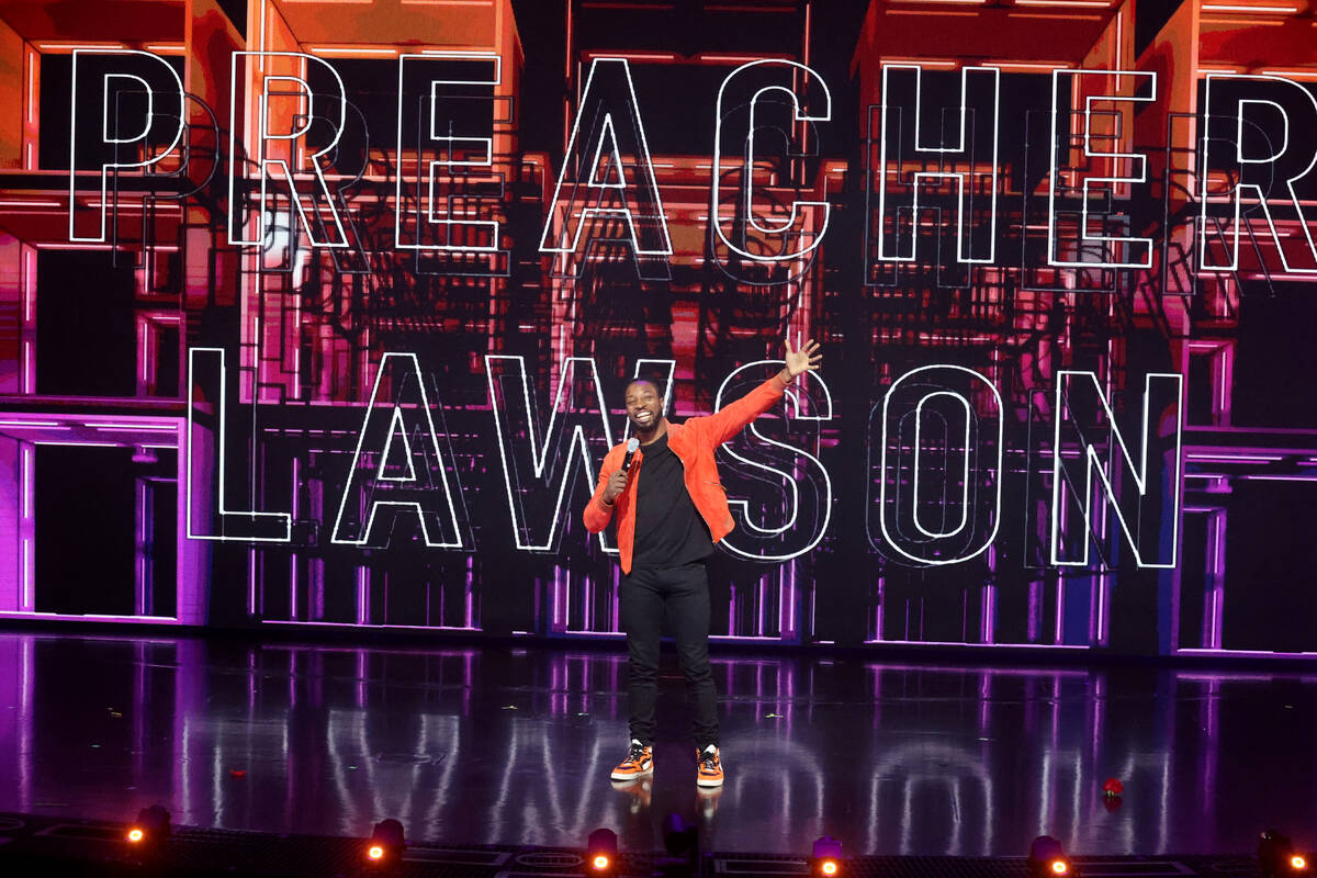 Host Preacher Lawson during a preview of “America’s Got Talent: Live!” at ...