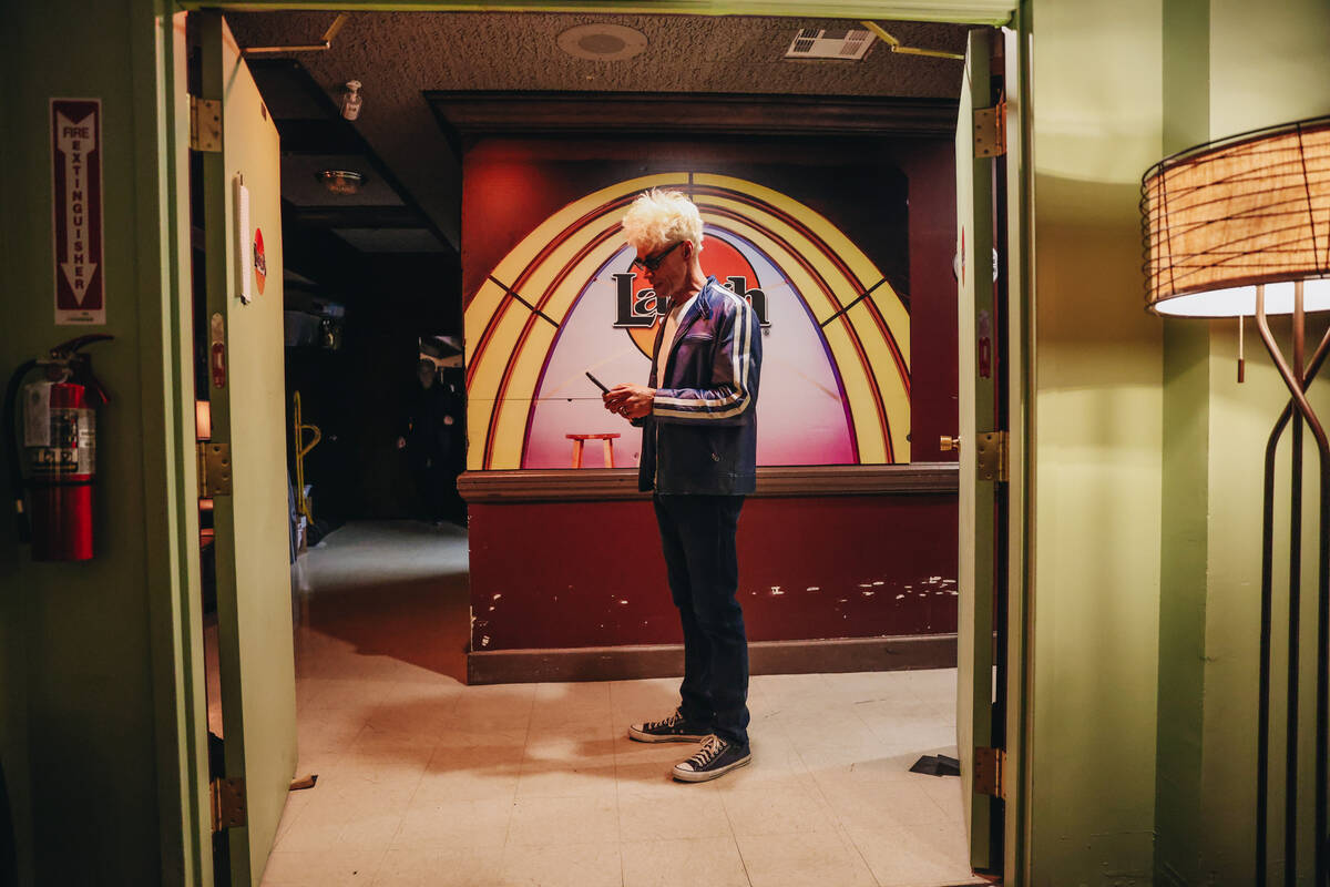 Murray Sawchuck waits to perform his last headlining show inside of the Laugh Factory at the Tr ...