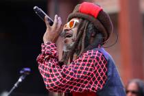 Steel Pulse singer Selwyn Brown performs at Reggae on the Rocks at Red Rocks Amphitheatre on Sa ...