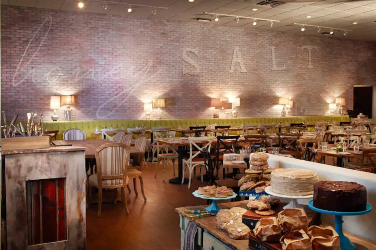 Honey Salt, in the Summerlin area of the west Las Vegas Valley, offers garden room chic. (Las V ...