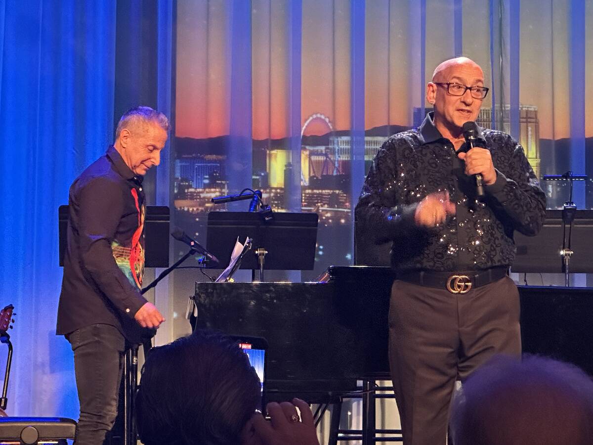 Jud Friedman, left and Allan Rich are shown at The Composers Showcase at Myron's at the Smith C ...