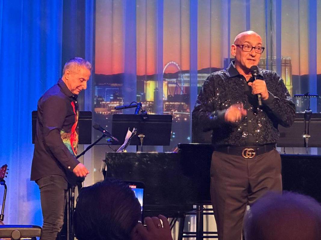 Jud Friedman, left and Allan Rich are shown at The Composers Showcase at Myron's at the Smith C ...