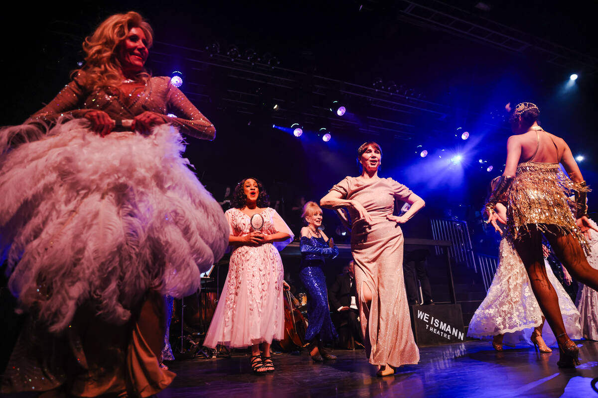 Performers sing and dance during dress rehearsal for FOLLIES, a broadway musical at Access Show ...