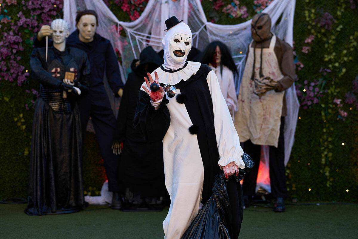 The scene from the 13th anniversary of "Absinthe" at Caesars Palace on Wednesday, April 10, 202 ...