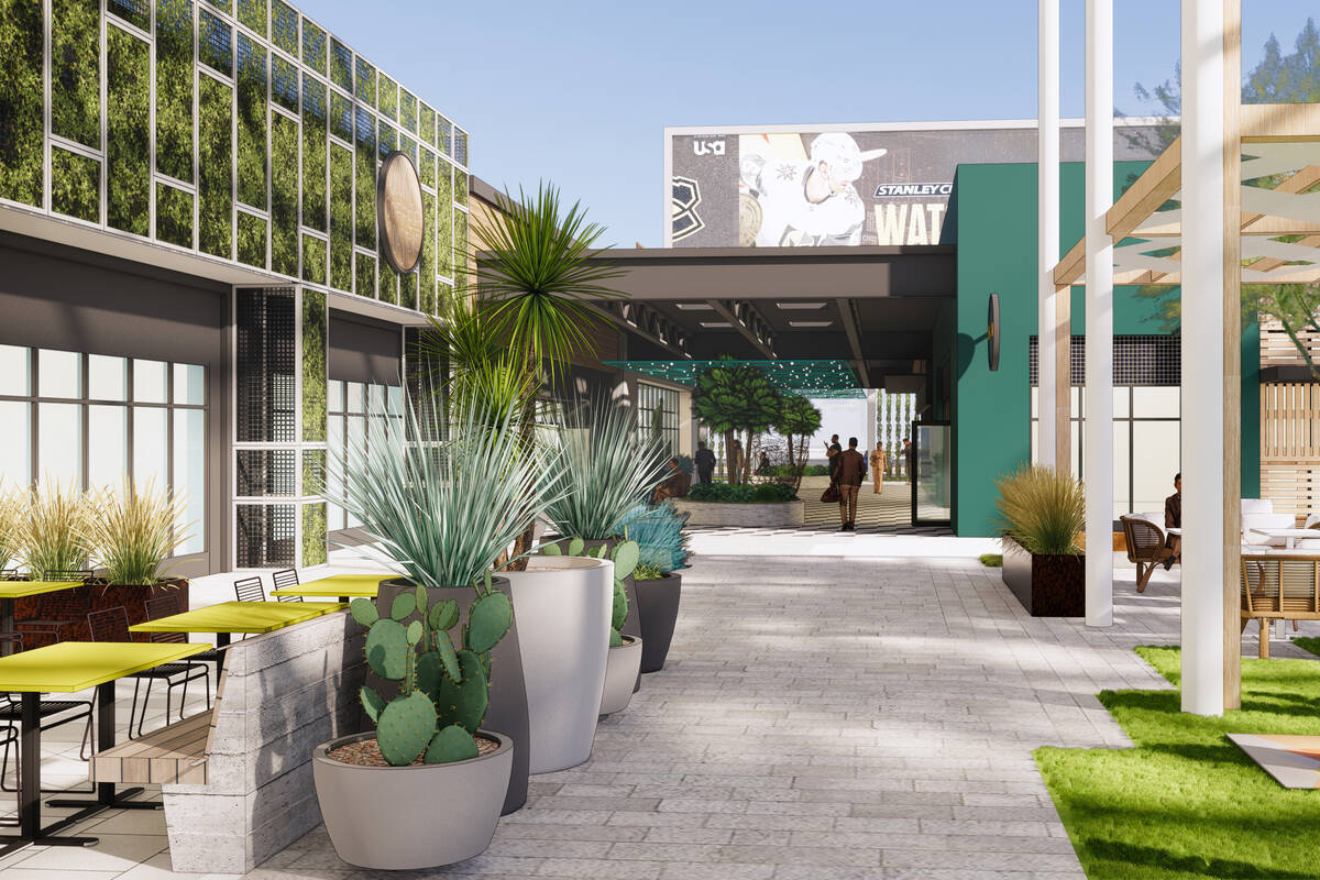 A rendering of The Cliff, a 100,000-square-foot retail center being renovated in Henderson. Onc ...