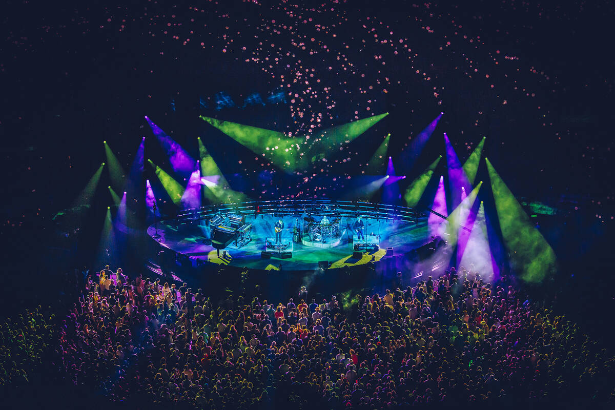 A scene from Phish's opening night at the Sphere in Las Vegas on Thursday, April 19, 2024. (Ric ...