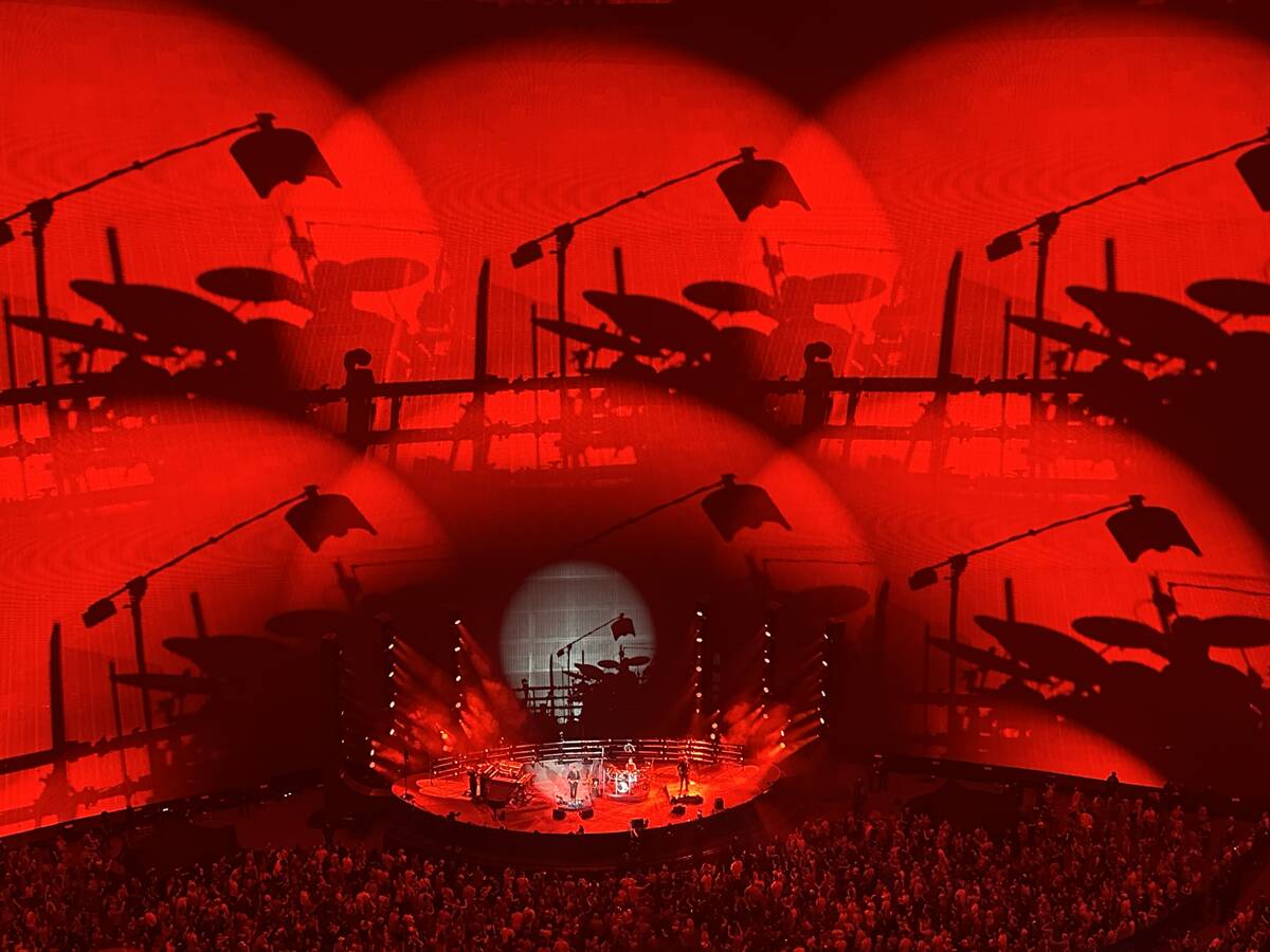 A scene from Phish's opening night at the Sphere on Thursday, April 19, 2024. (John Katsilomete ...
