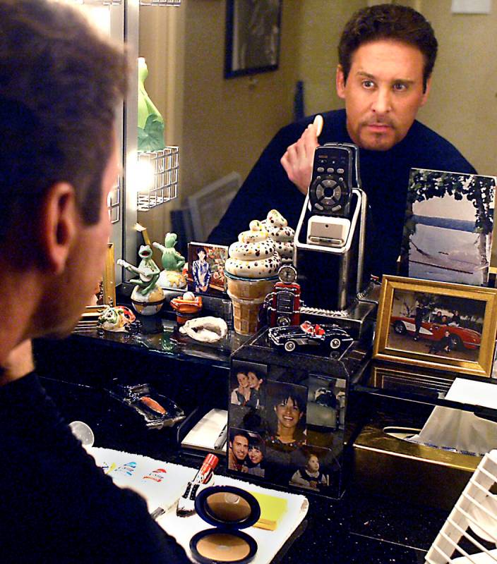 Danny Gans prepares to go on stage to perform his show at the Danny Gans theatre at the Mirage ...