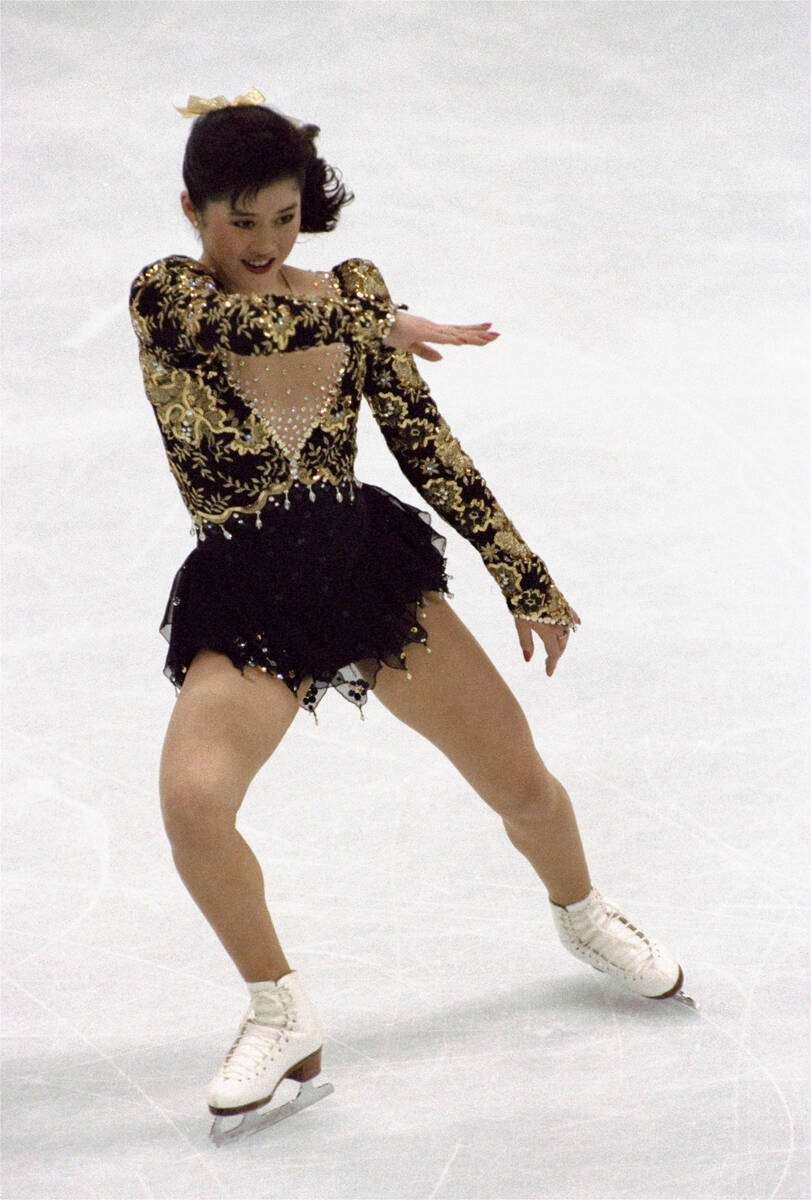 Kristi Yamaguchi of the U.S. skates in the free skating portion of the women's figure skating c ...