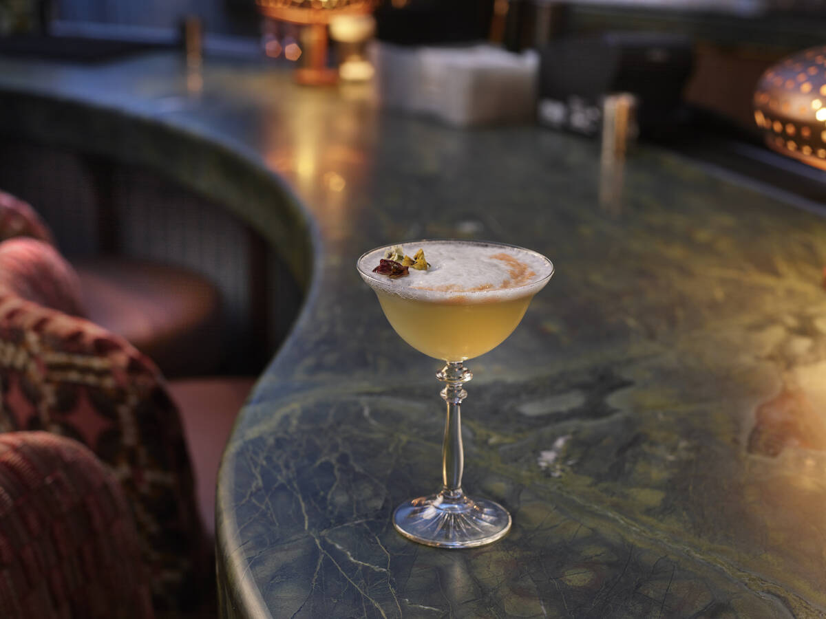 A Jade Rabbit cocktail from Azul bar in the Fontainebleau on the Las Vegas Strip. (Fontainebleau)