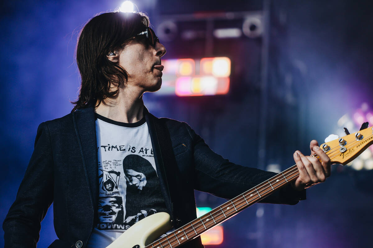 A Perfect Circle performs during the Sick New World music festival at the Las Vegas Festival Gr ...