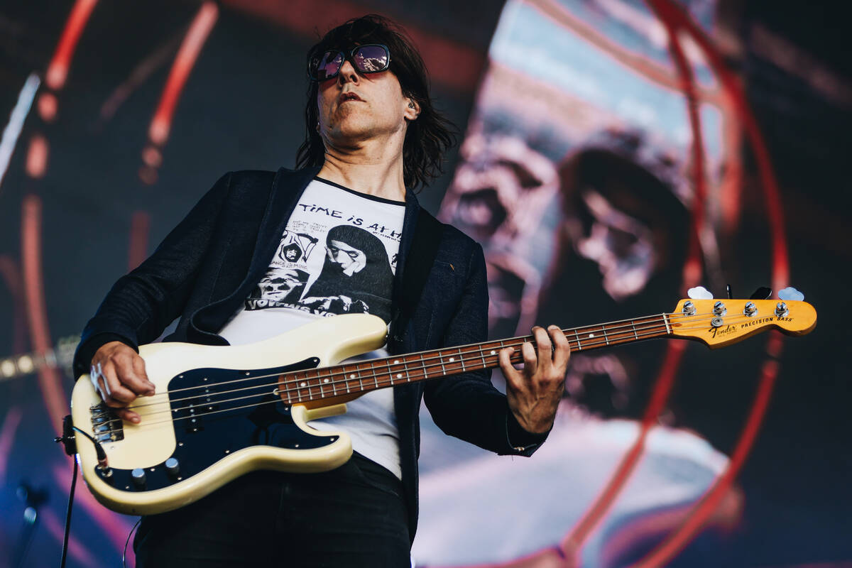 A Perfect Circle performs during the Sick New World music festival at the Las Vegas Festival Gr ...