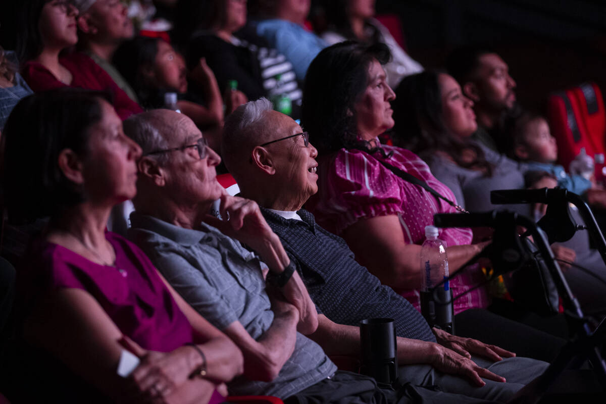 George Lee, center, the focus of documentary “Ten Times Better,” watches as it pl ...