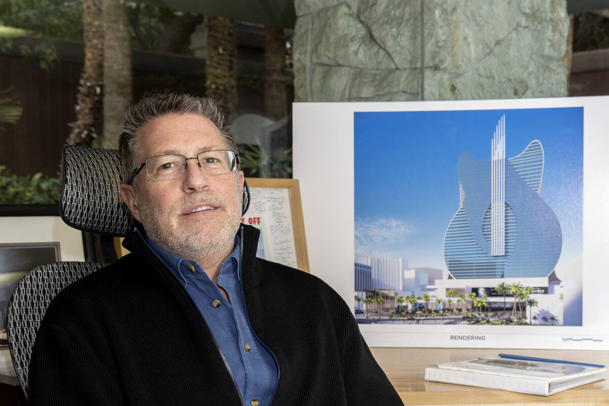 Hard Rock International Las Vegas president Joe Lupo in his office at The Mirage Wednesday, Mar ...