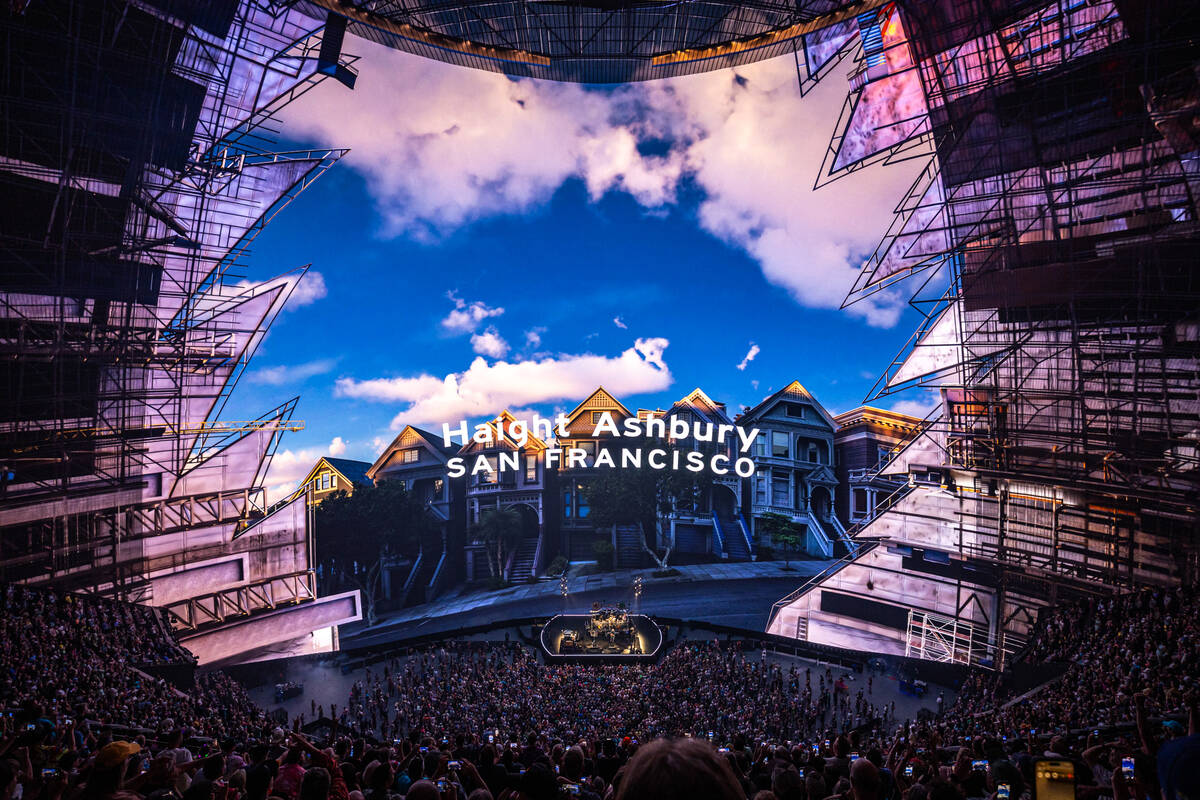 A shot of Dead & Company's opening night at the Sphere on Thursday, May 16, 2024. (Alive Coverage)