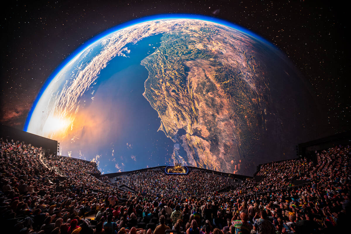 A shot of Dead & Company's opening night at the Sphere on Thursday, May 16, 2024. (Alive Coverage)