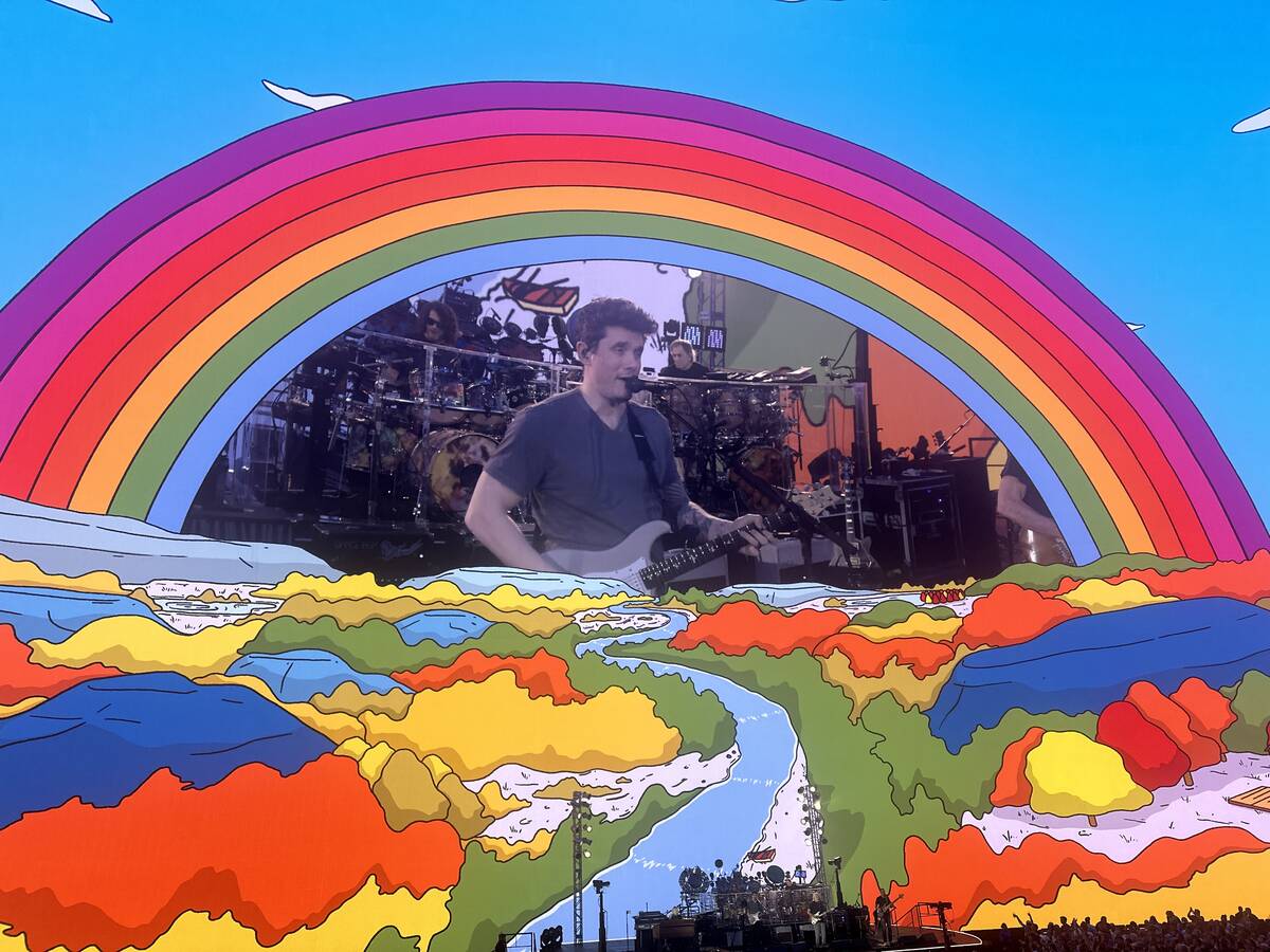John Mayer is shown during Dead & Company's opening night at the Sphere on Thursday, May 16, 20 ...