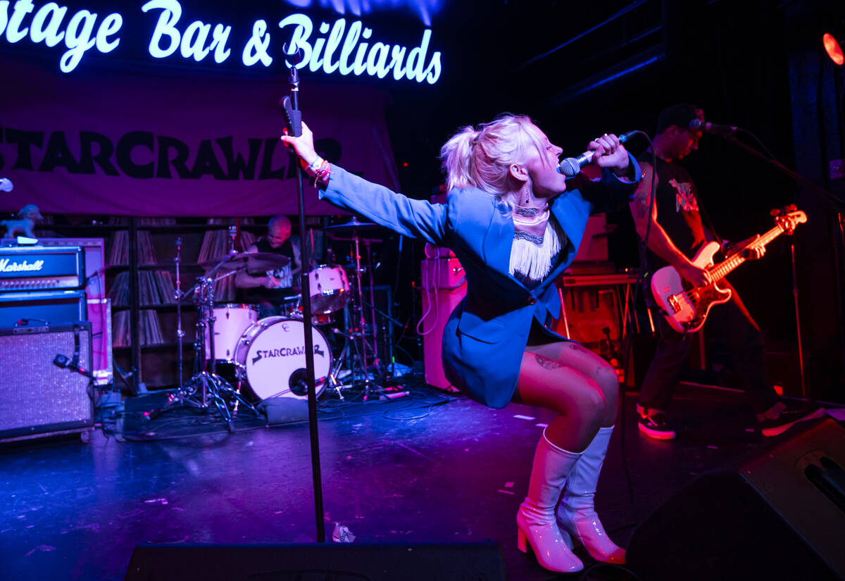 Slaughterhouse performs during a Punk Rock Bowling music festival club show at Backstage Bar &a ...