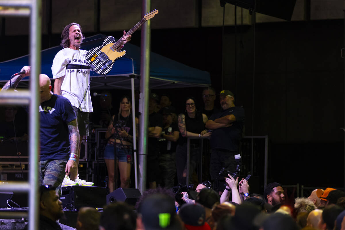 Gorilla Biscuits perform during the Punk Rock Bowling music festival at Downtown Las Vegas Even ...