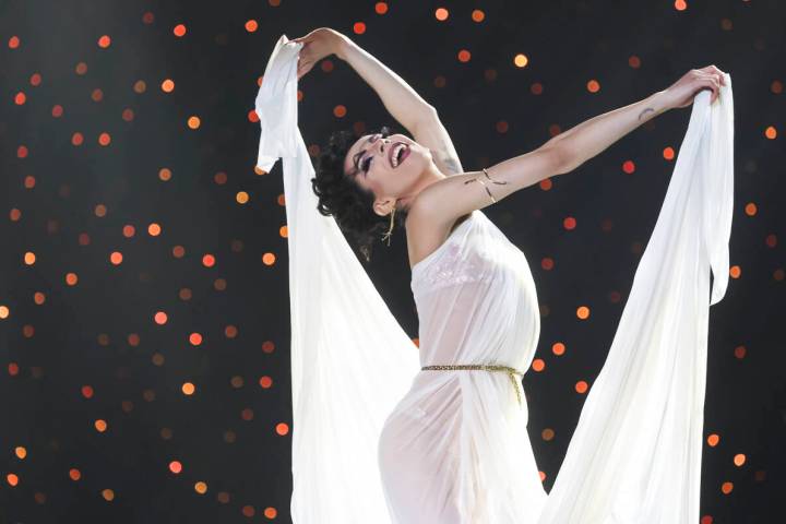 Moscato Sky, of Seattle, competes for the Exotic World title during the annual Tournament of Te ...