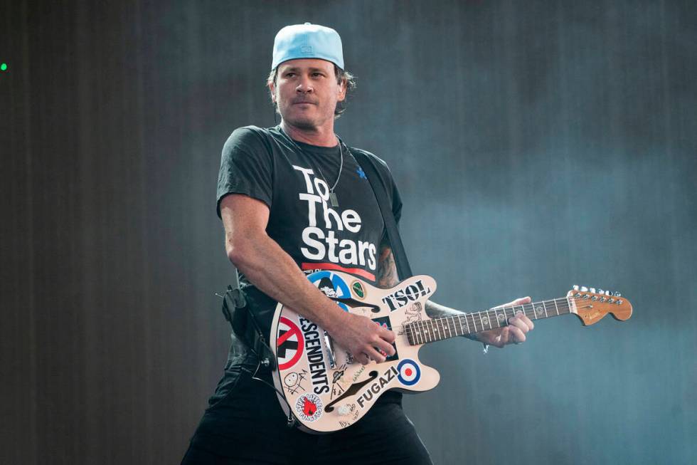 Tom DeLonge of Blink-182 performs at the Coachella Music and Arts Festival at the Empire Polo C ...