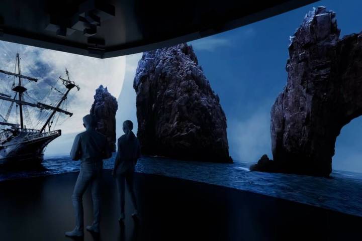 A rendering of Dreambox 360, the projection attraction opening this summer at Linq Promenade in ...