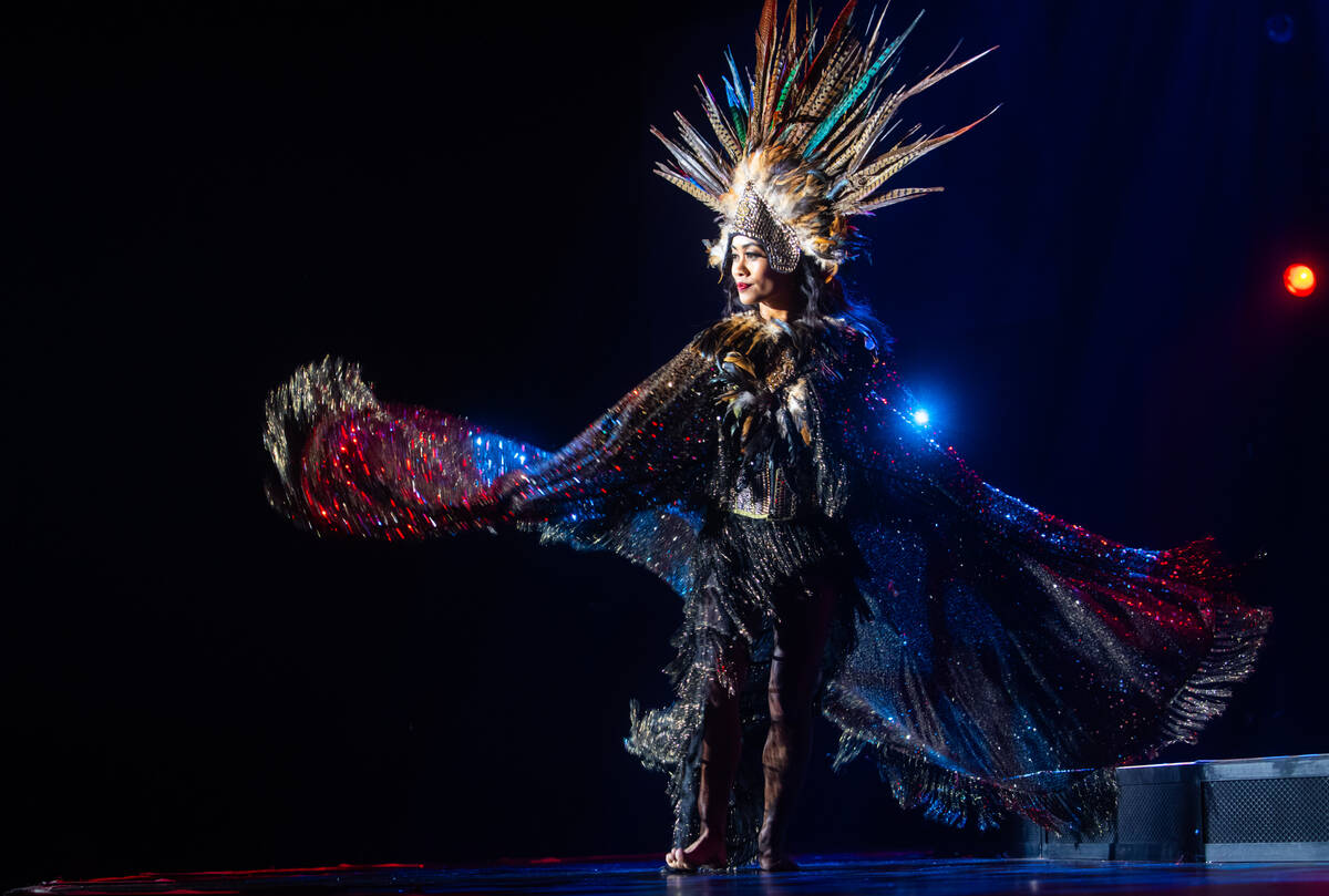 Mizon Garde, of Snake River Valley, competes for Best Debut in the Burlesque Hall of Fameȁ ...