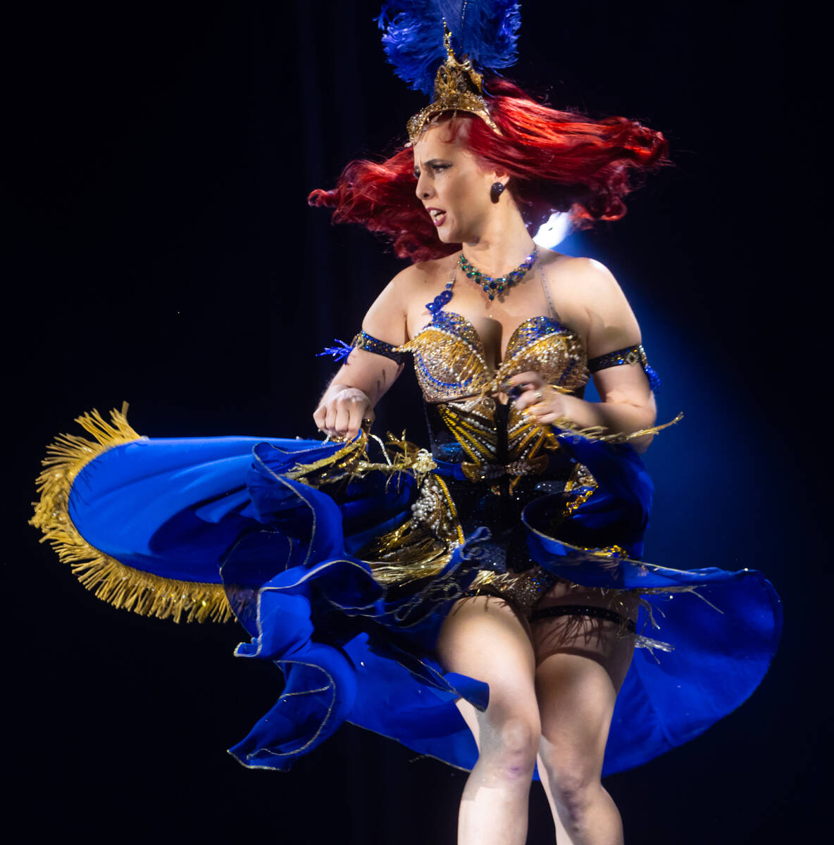 Kelly Ann Doll of Sydney, Australia, competes for Best Debut in the Burlesque Hall of Fame  ...
