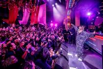 Lil Wayne performs at Shaq's Fun House at XS Nightclub in Las Vegas on Friday, Feb. 9, 2024. (M ...