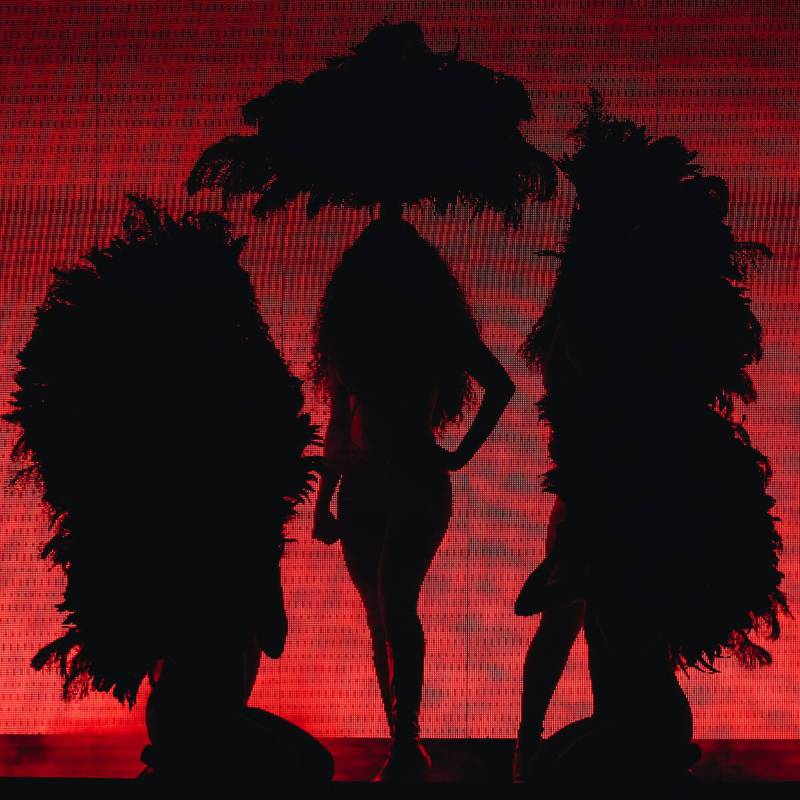 Megan Thee Stallion performs during the Hot girl Summer Tour at MGM Grand Garden Arena on Satur ...