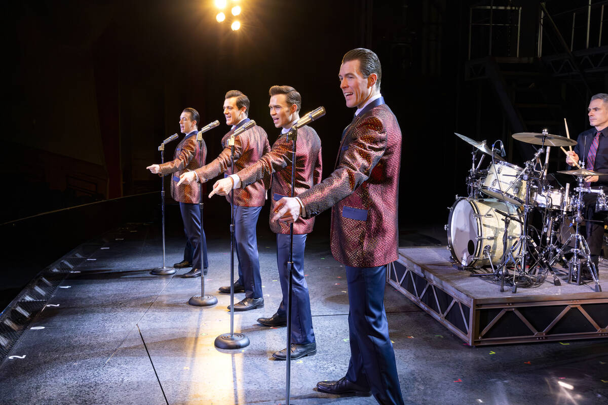 A scene from "Jersey Boys" at Orleans Showroom. (Dave Bassett)