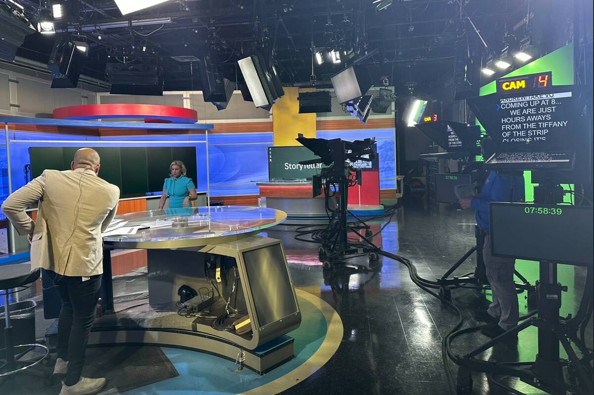 The KSNV Channel 3/The CW Las Vegas studio is shown on March 26, 2024 (John Katsilometes/Las Ve ...