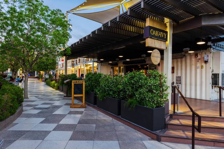 The exterior of Oak & Ivy, the downtown Las Vegas bar celebrating its 10th anniversary in July ...