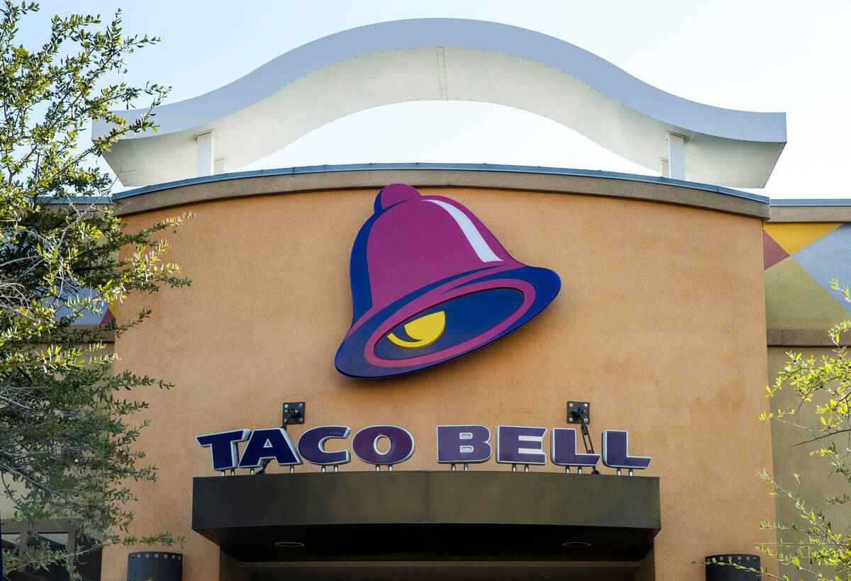 A Taco Bell location is seen in Las Vegas. (L.E. Baskow/Las Vegas Review-Journal) @Left_Eye_Images
