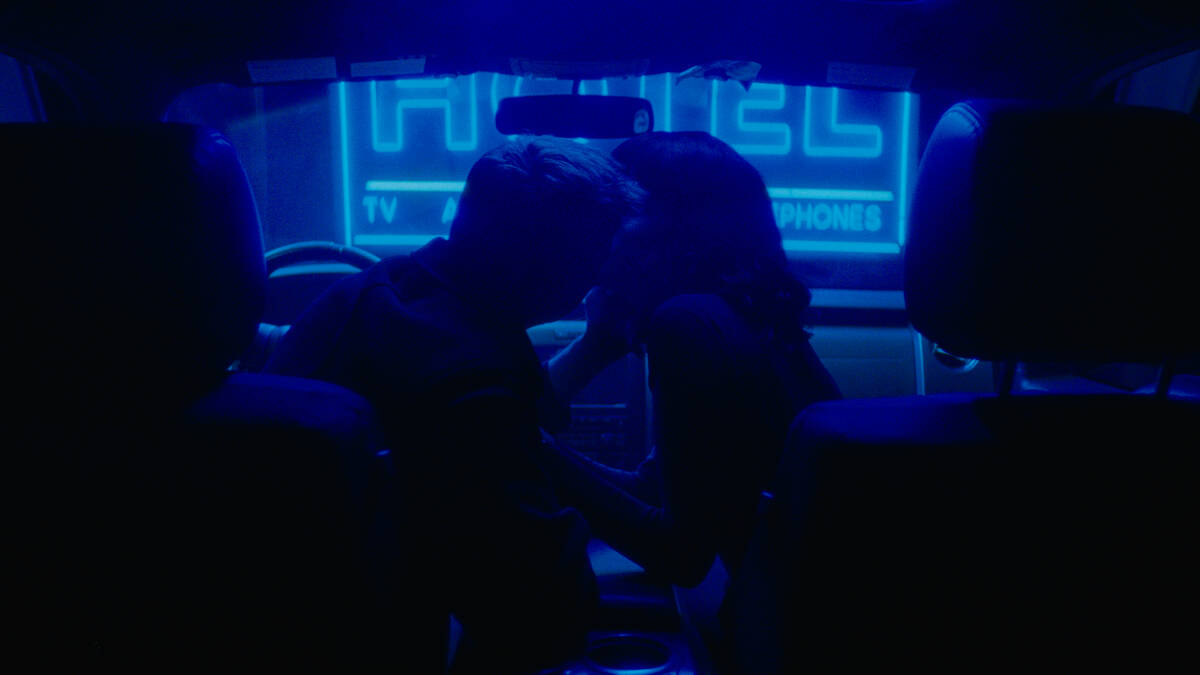 "The Demon" (Kyle Gallner) and "The Lady" (Willa Fitzgerald) get to know each other in a scene ...