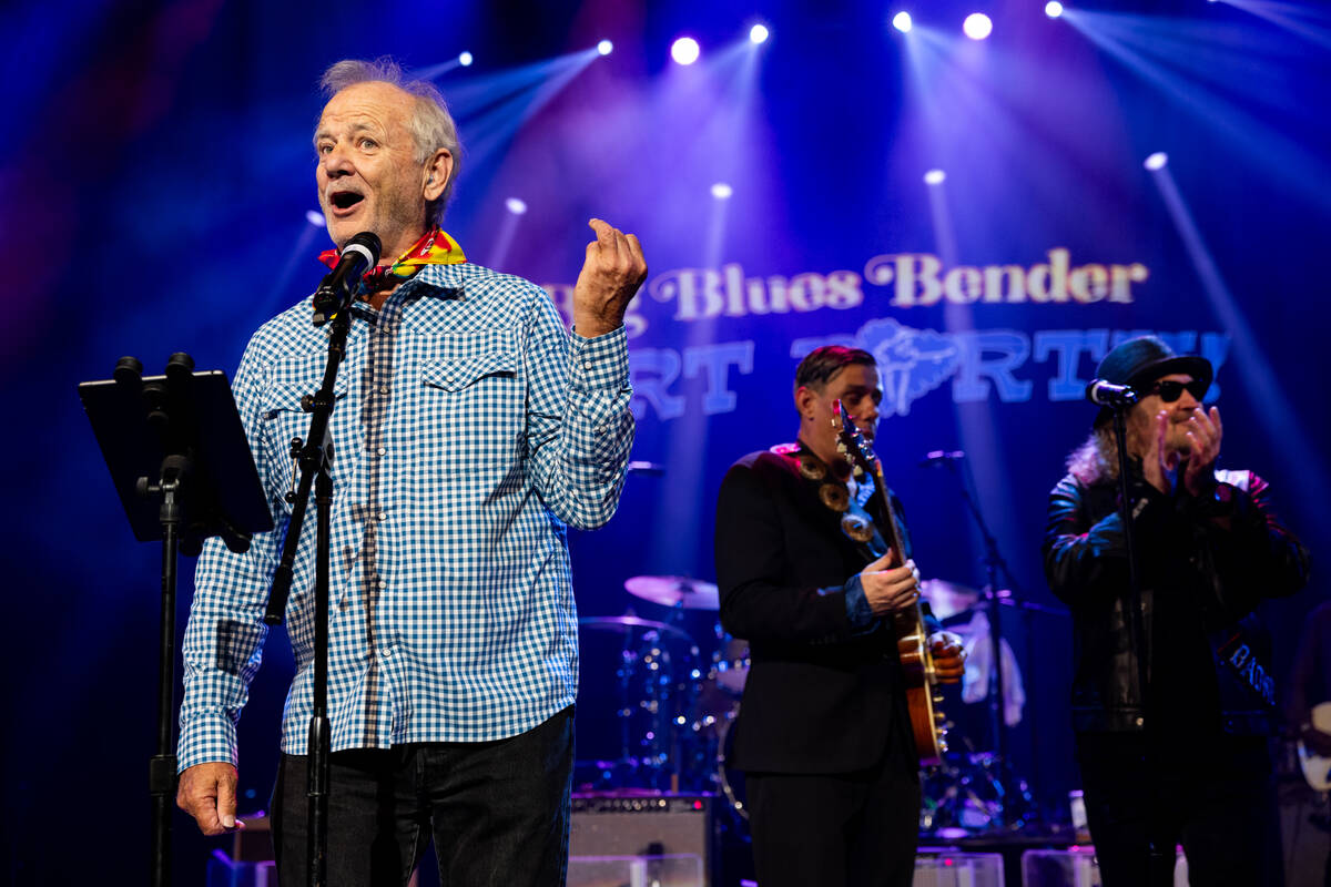 Bill Murray performs at the HART Party Charity concert with Blood Brothers Mike Zito and Albert ...