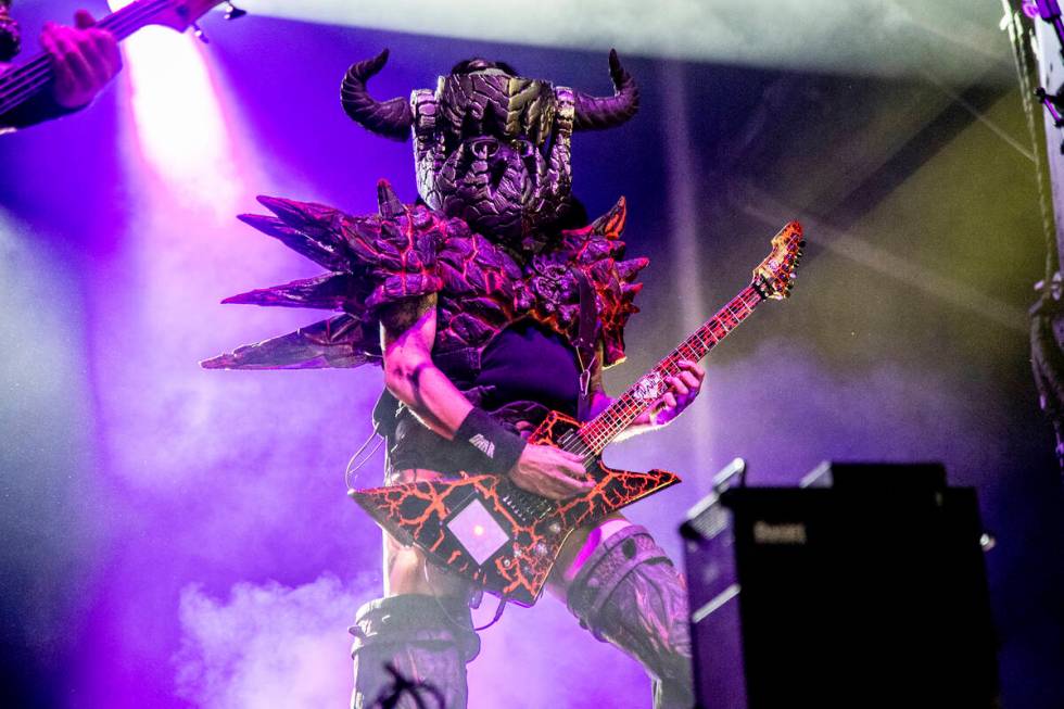 GWAR performs at the Louder Than Life Music Festival at the Kentucky Exposition Center on Frida ...