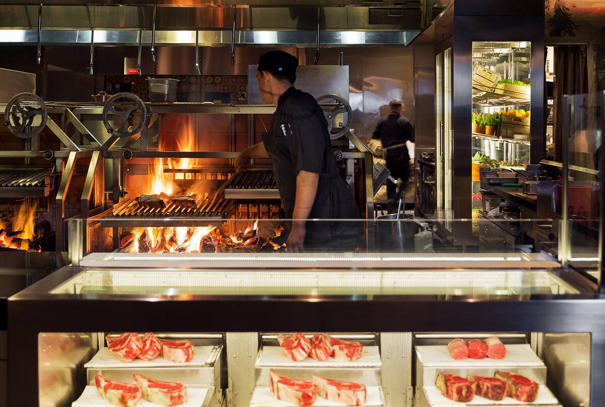 The fire stage at Bazaar Meat by celebrated chef José Andrés. The restaurant is moving from S ...