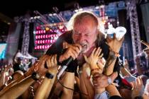 David Yow of The Jesus Lizard crowd surfs during the final night of Best Friends Forever Festiv ...