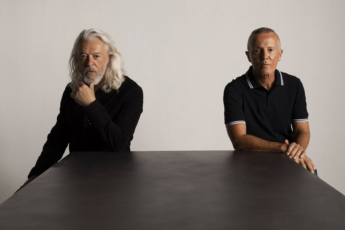 Roland Orzabal left, and Curt Smith of Tears for Fears are returning to their sold-out engageme ...