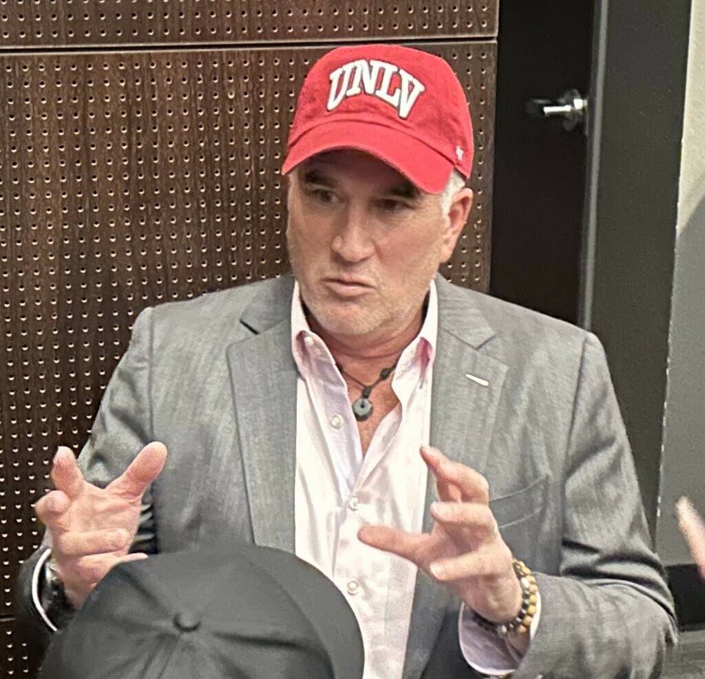 Warner Bros.’ Dan Dark is shown at UNLV's Flora Dungan Humanities Building on Wednesday, Nov. ...