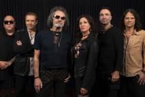 Micky Thomas of Starship is performing a VIP show at Elara on the Strip during Formula One Las ...