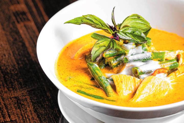 Panang curry from Blue Orchid by Pin Kaow, a Thai restaurant opening in the Silverado Ranch are ...