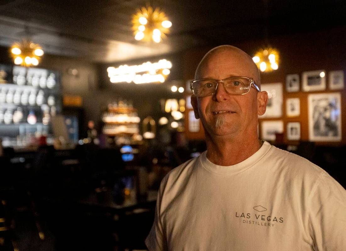 Master distiller Jonny Ver Planck at Las Vegas Distillery in Henderson. (Daniel Jacobi II/Las V ...