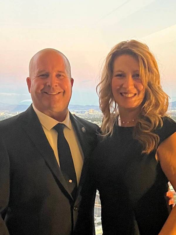 Dane and Lisa Mattoon are shown in a current photo. Dane proposed to Lori at Texas Station on N ...