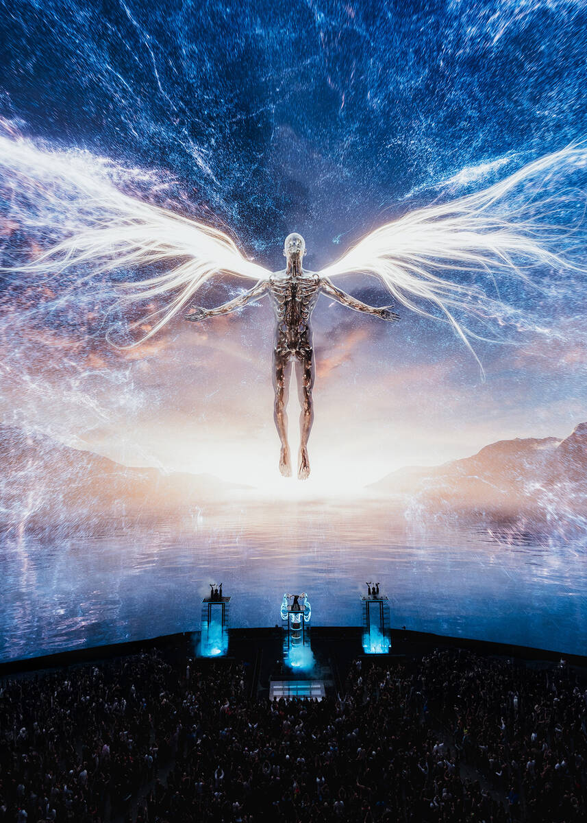 An image from Anyma's "The End of Genesys" production presented by Afterlife at the Sphere in L ...